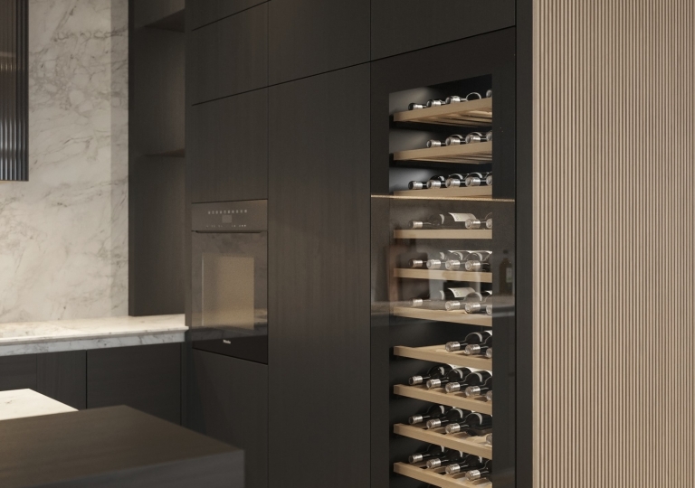 Kitchen and living room