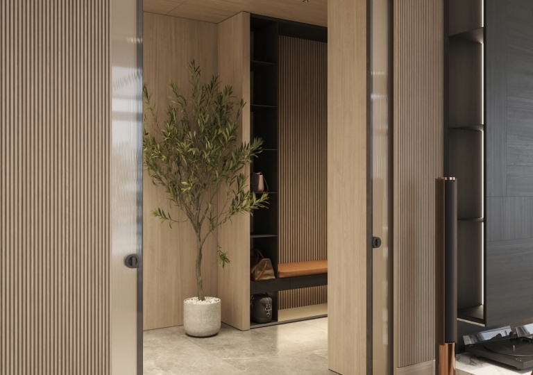 Kitchen and living room